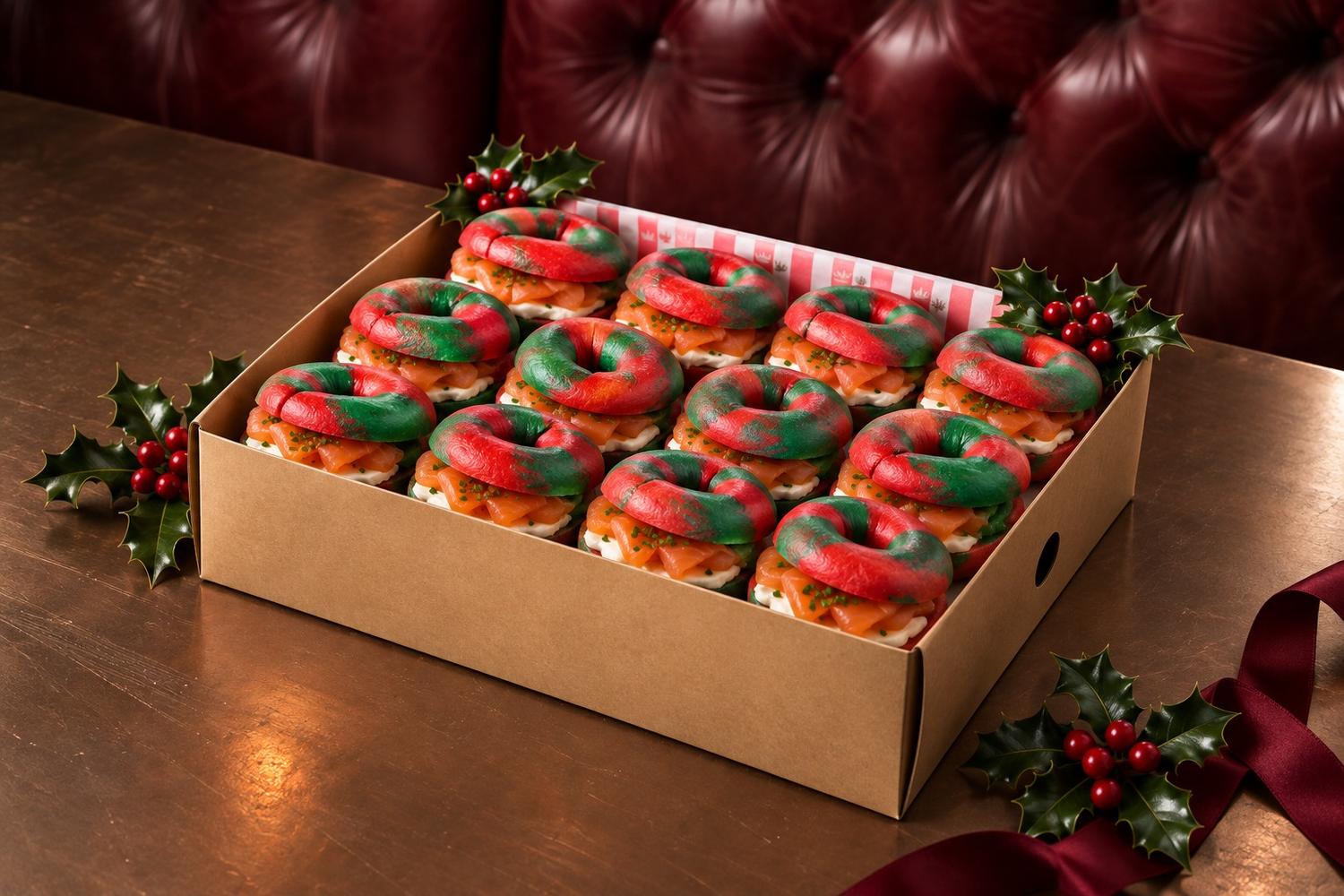 Christmas Smoked Salmon Bagels - from 9th Nov