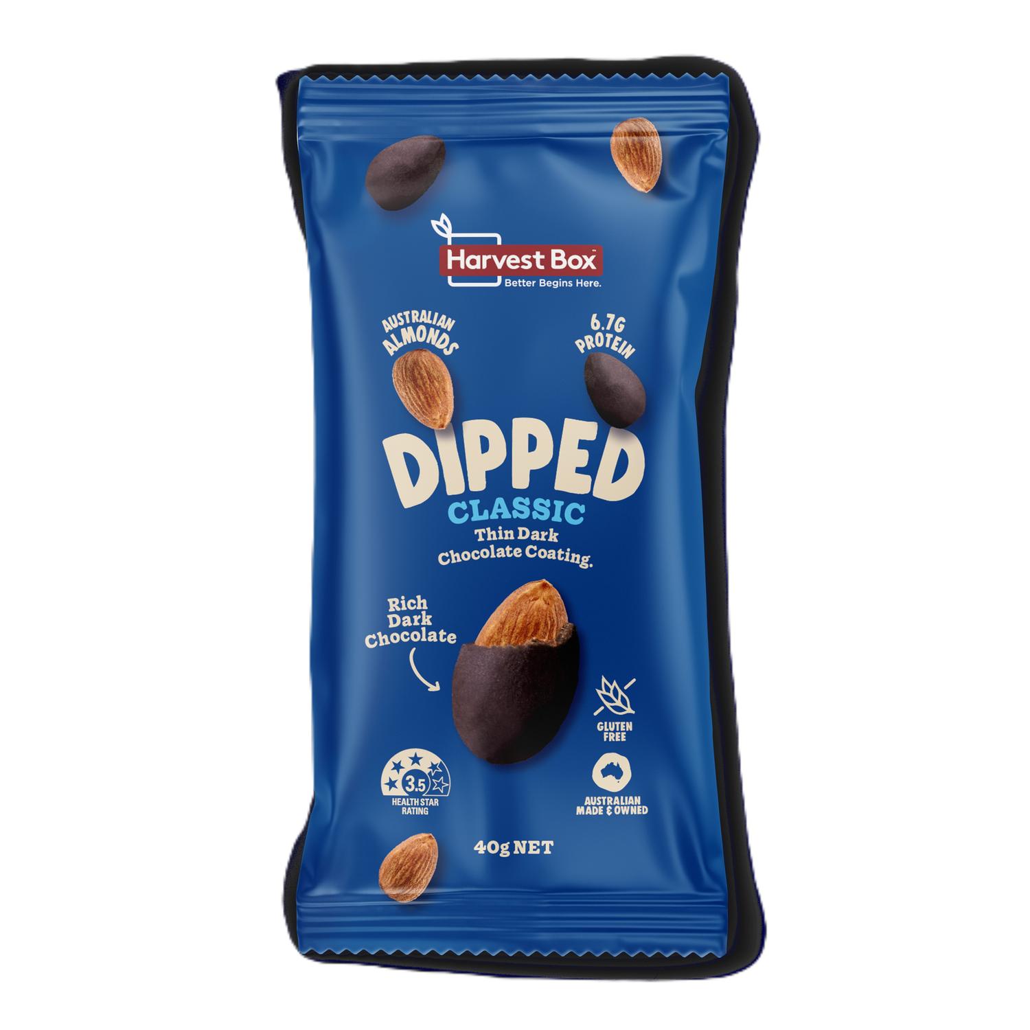 Dark Choc Dipped Almonds (40g x 10)