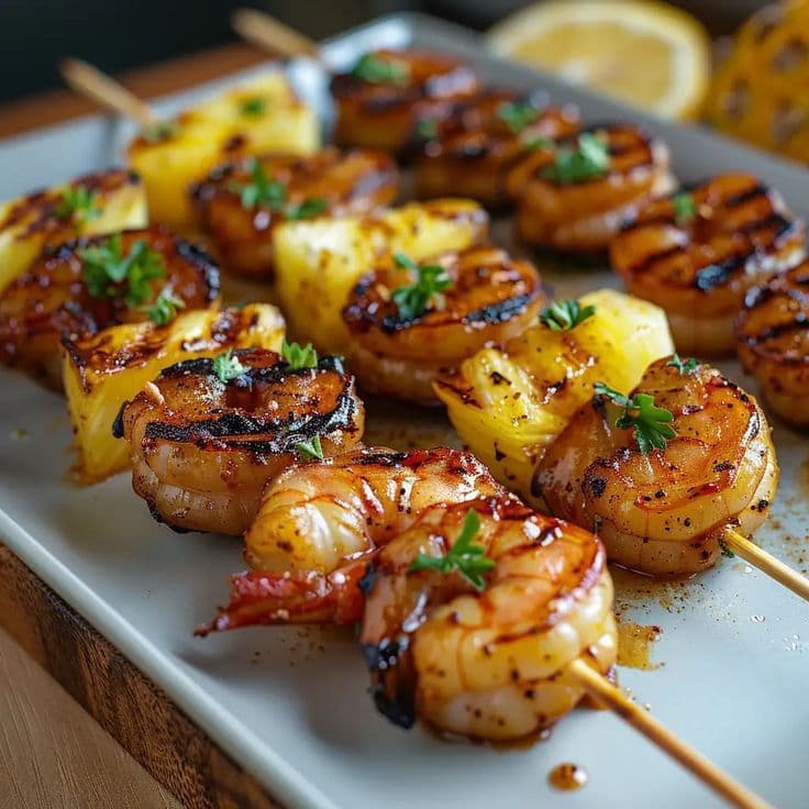 Cajun Prawn and Melon Skewer