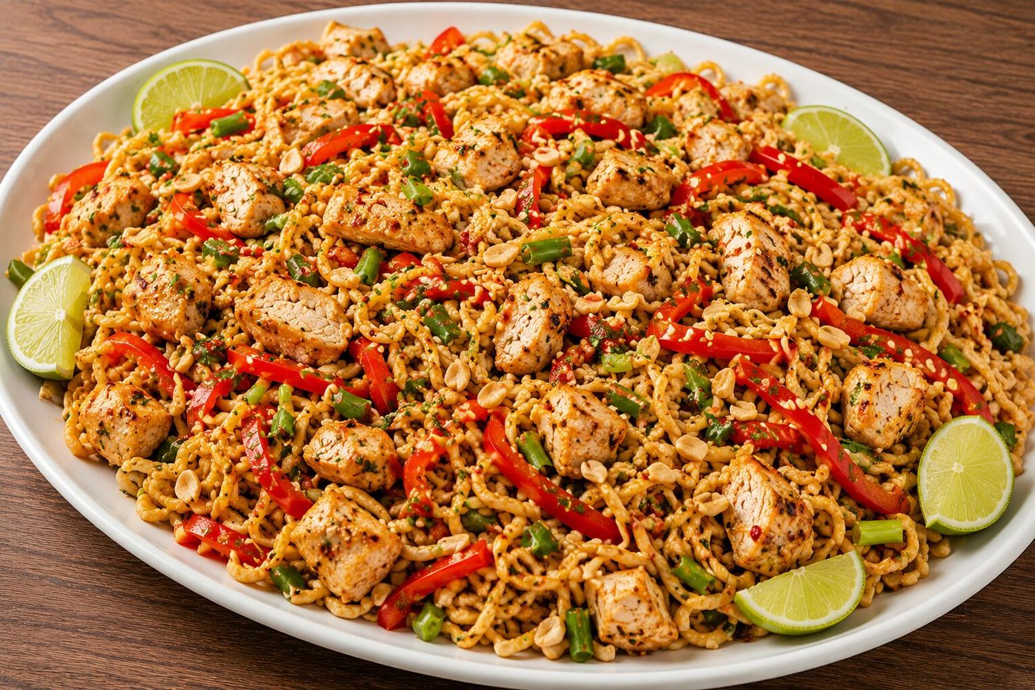 Thai Chicken Noodle Fresh Salad Platter