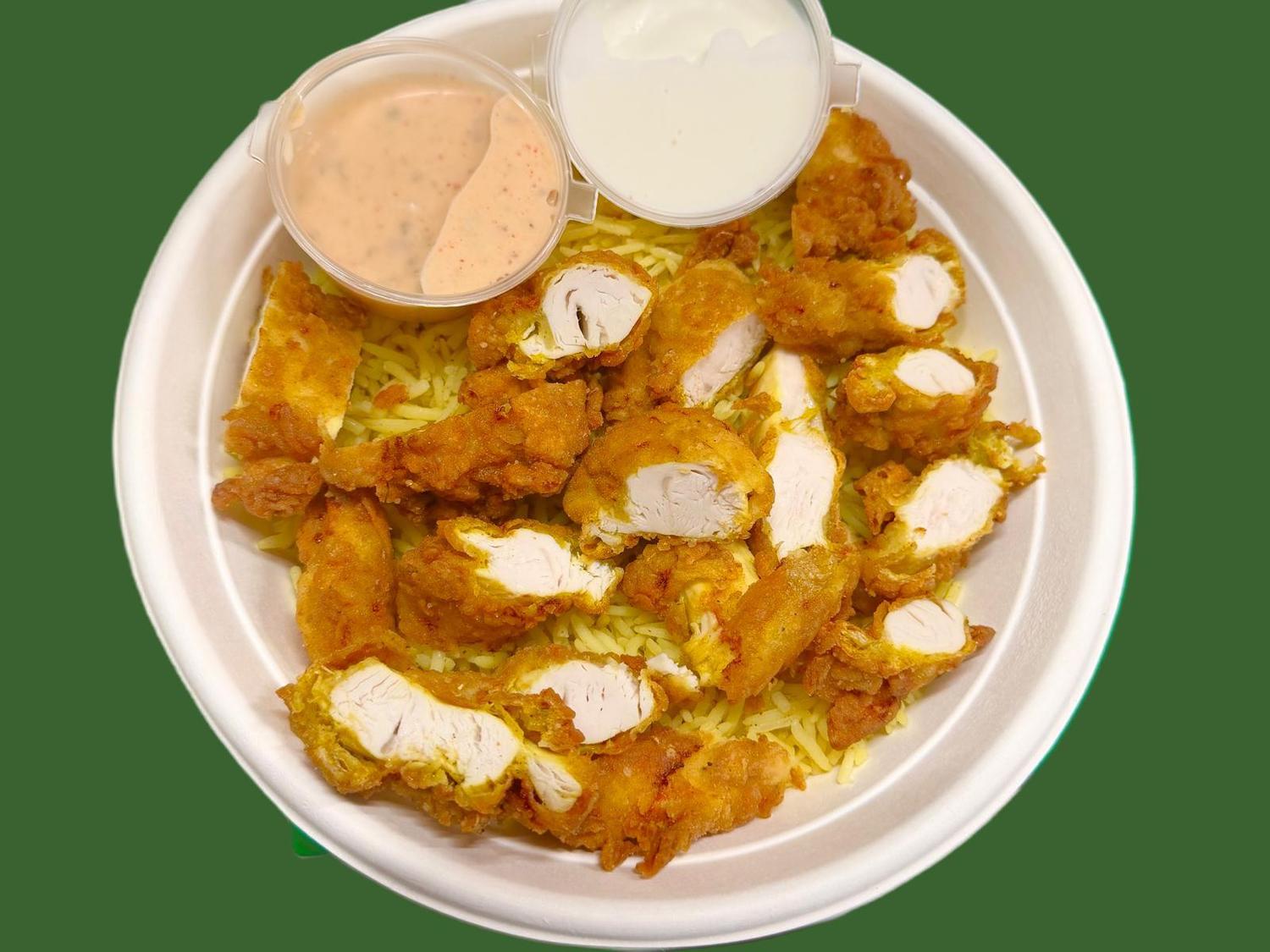 Crunchy Bite Chicken with Rice 