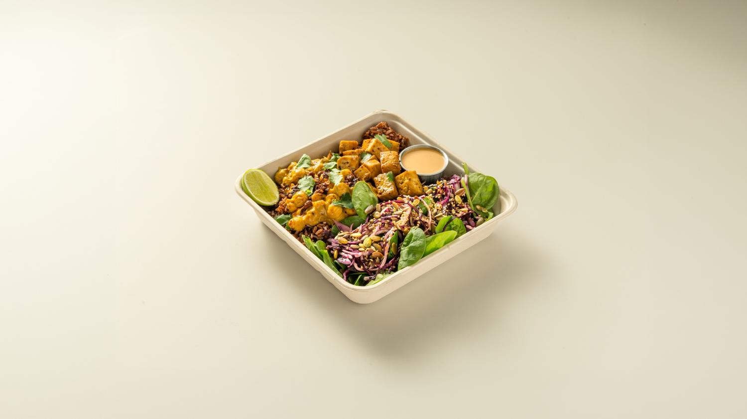 Satay Protein Bowl  - Sesame-Chilli Tofu