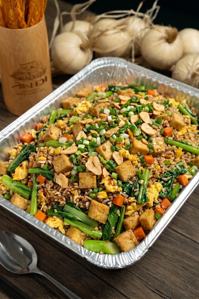 Vegetarian Fried Rice Platter