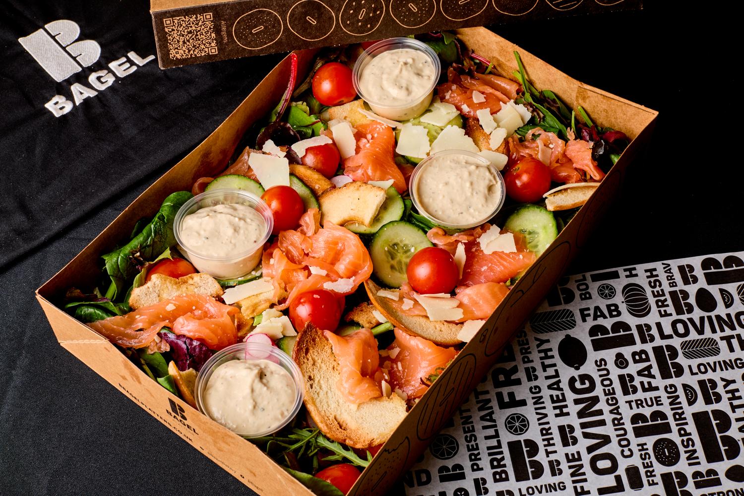Smoked Salmon Caesar Sharing Salad