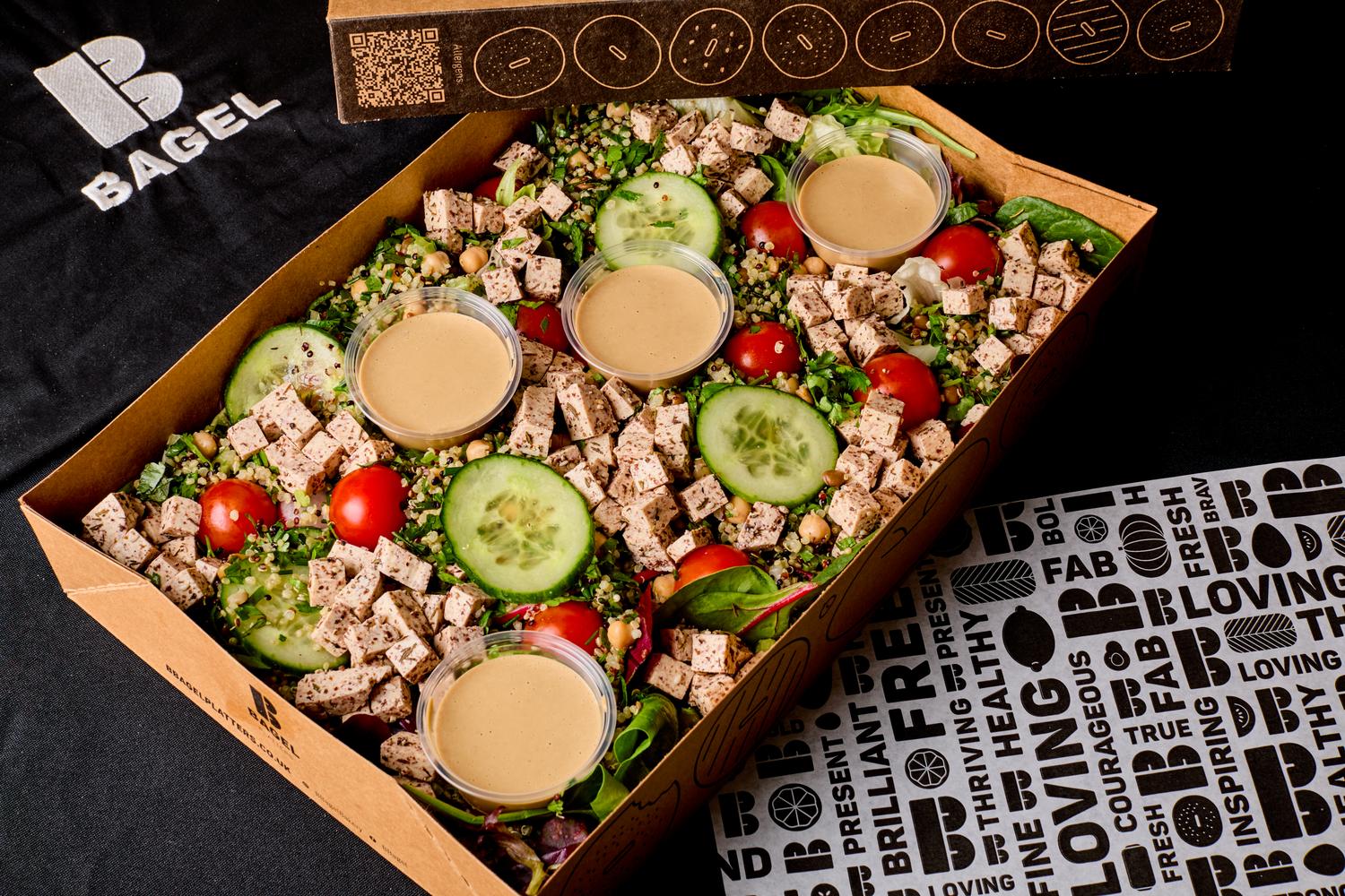 Plant-Based Quinoa & Herbed Tofu Sharing Salad
