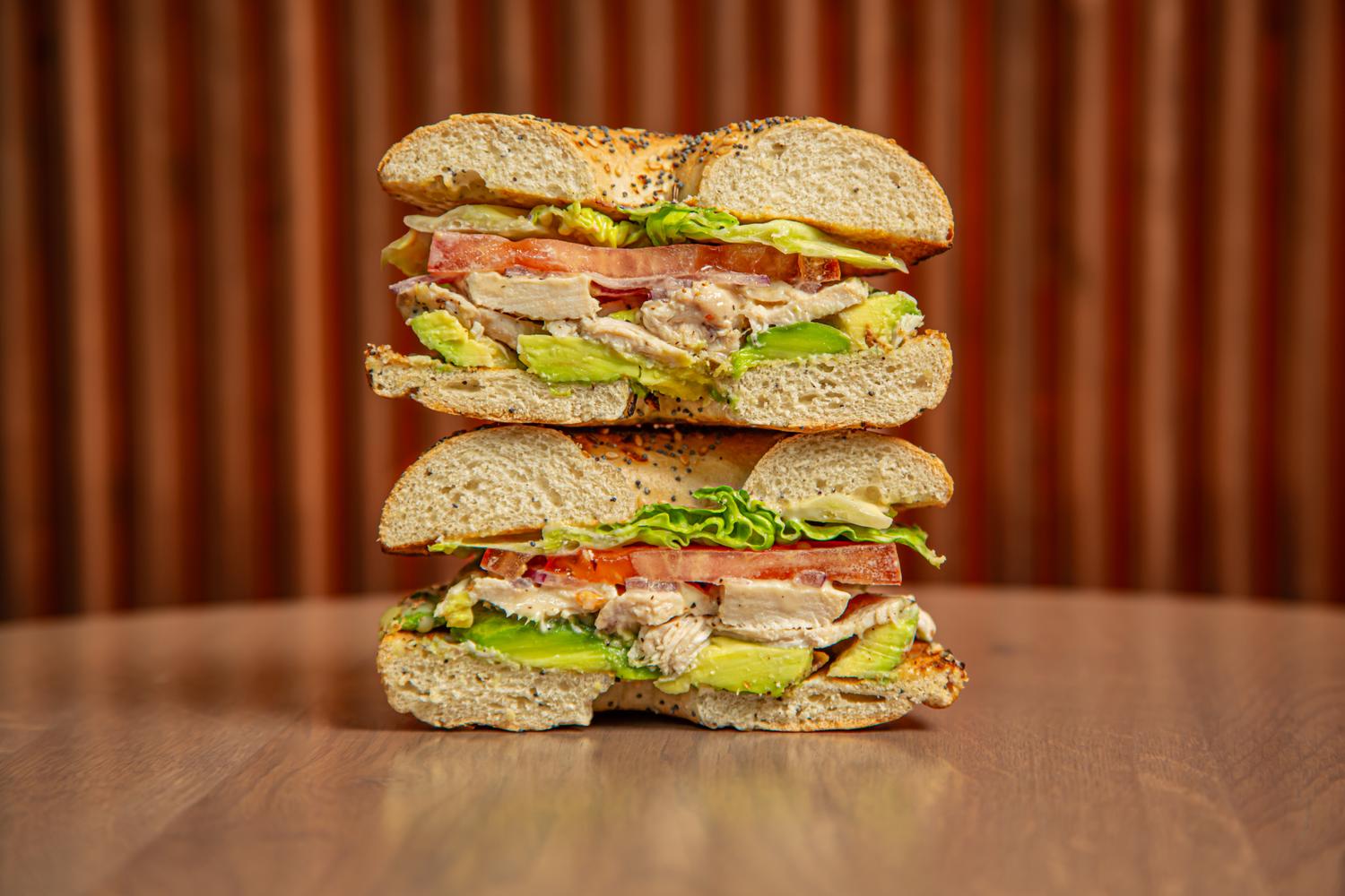 Chicken Avo Bagel