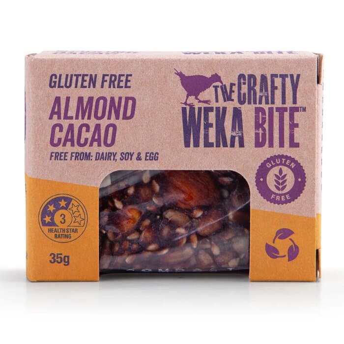 Crafty Weka Bite, Almond Cacao GF 35g 12pk