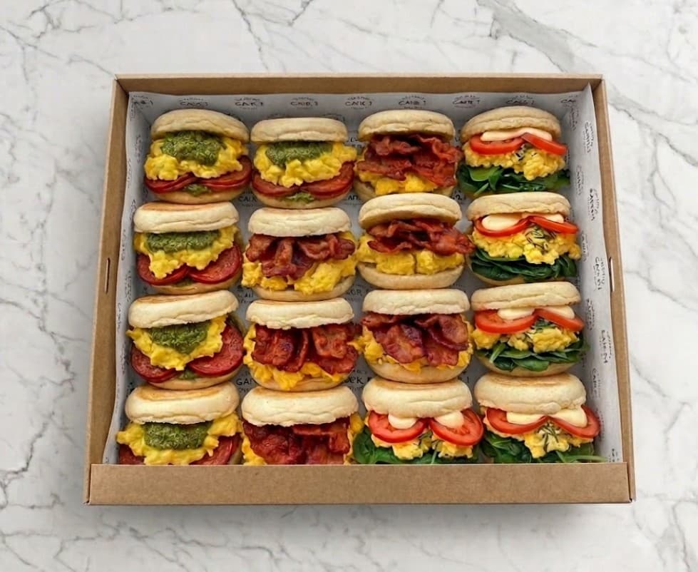 Savoury Breakfast English Muffin Platter (18pcs)