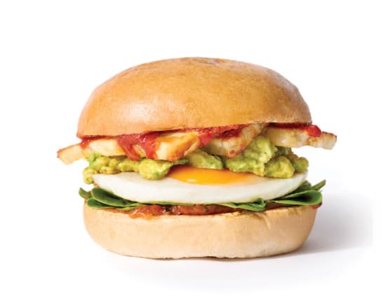 Halloumi, Egg & Avo Sando