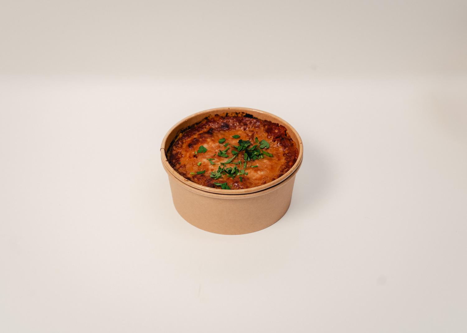 Courgettes, peas & miso besciamella lasagna