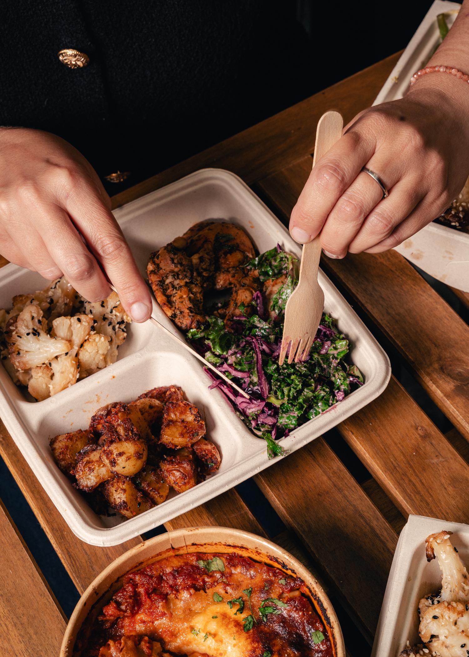 Honey Soy Chicken & Salads - Bowl 1