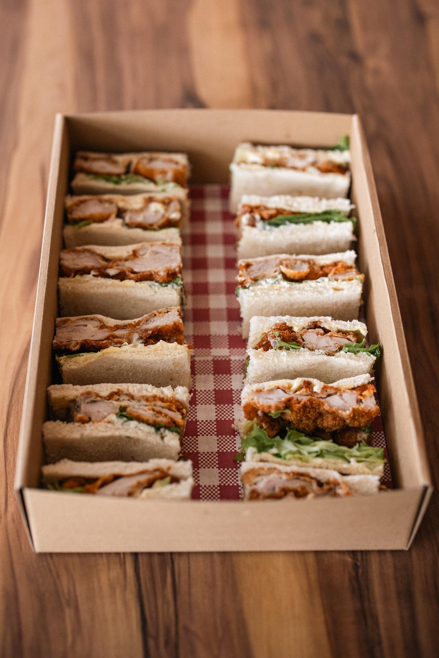 Katsu Chicken with Mayo & Lettuce Sandwiches