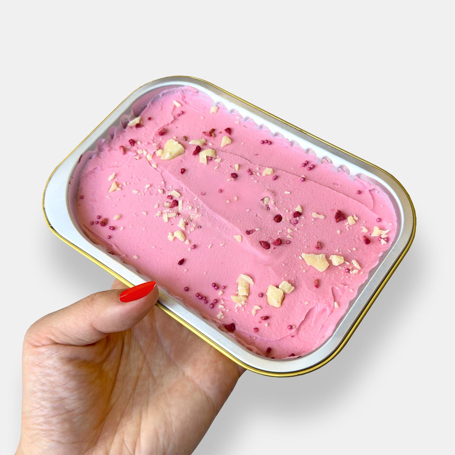 Raspberry & White Chocolate Piece of Cake Box