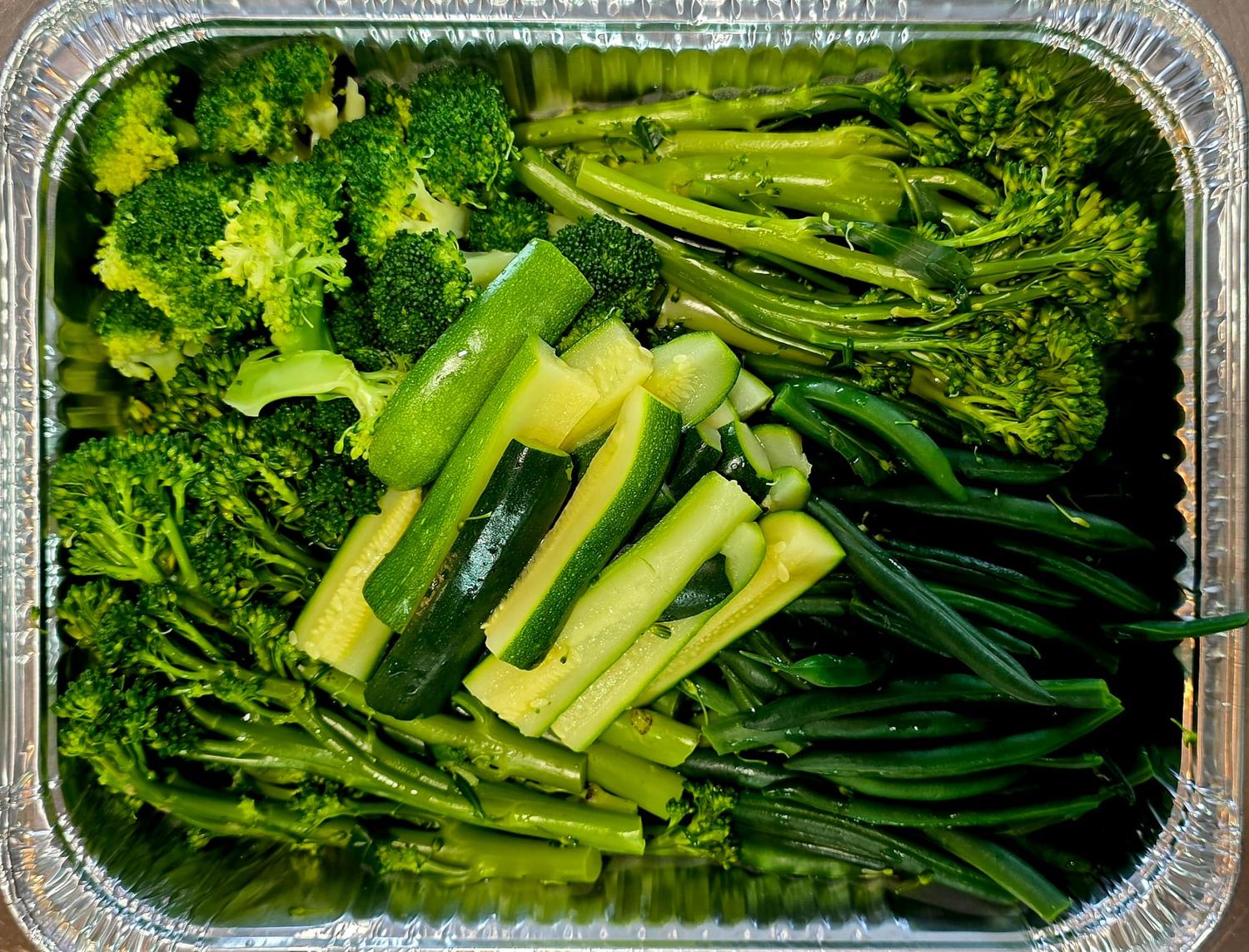 Blanched Greens (Broccolini & Beans)