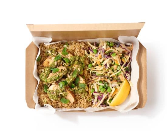 Salsa Verde Chicken Big Rice Box