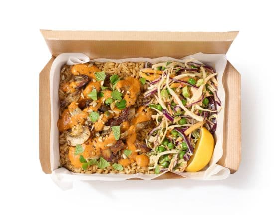 Magic Mushrooms Romesco Big Rice Box