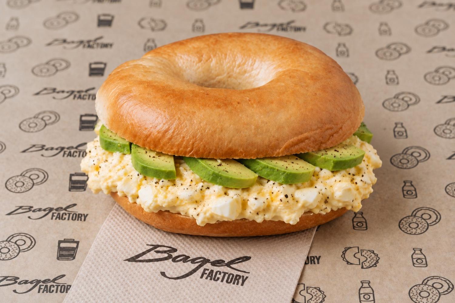 Egg Mayo and Avo Bagel 