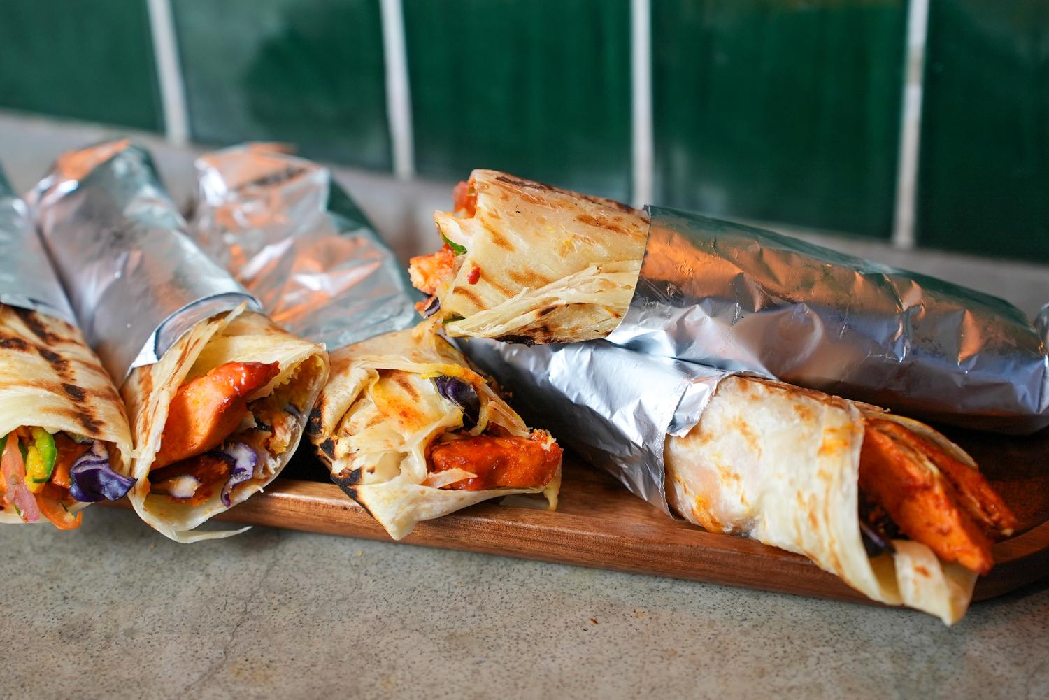 Chicken Roti Wrap Tray (5 wraps)