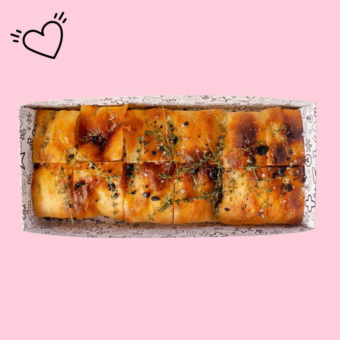 Freshly Baked Focaccia (V)