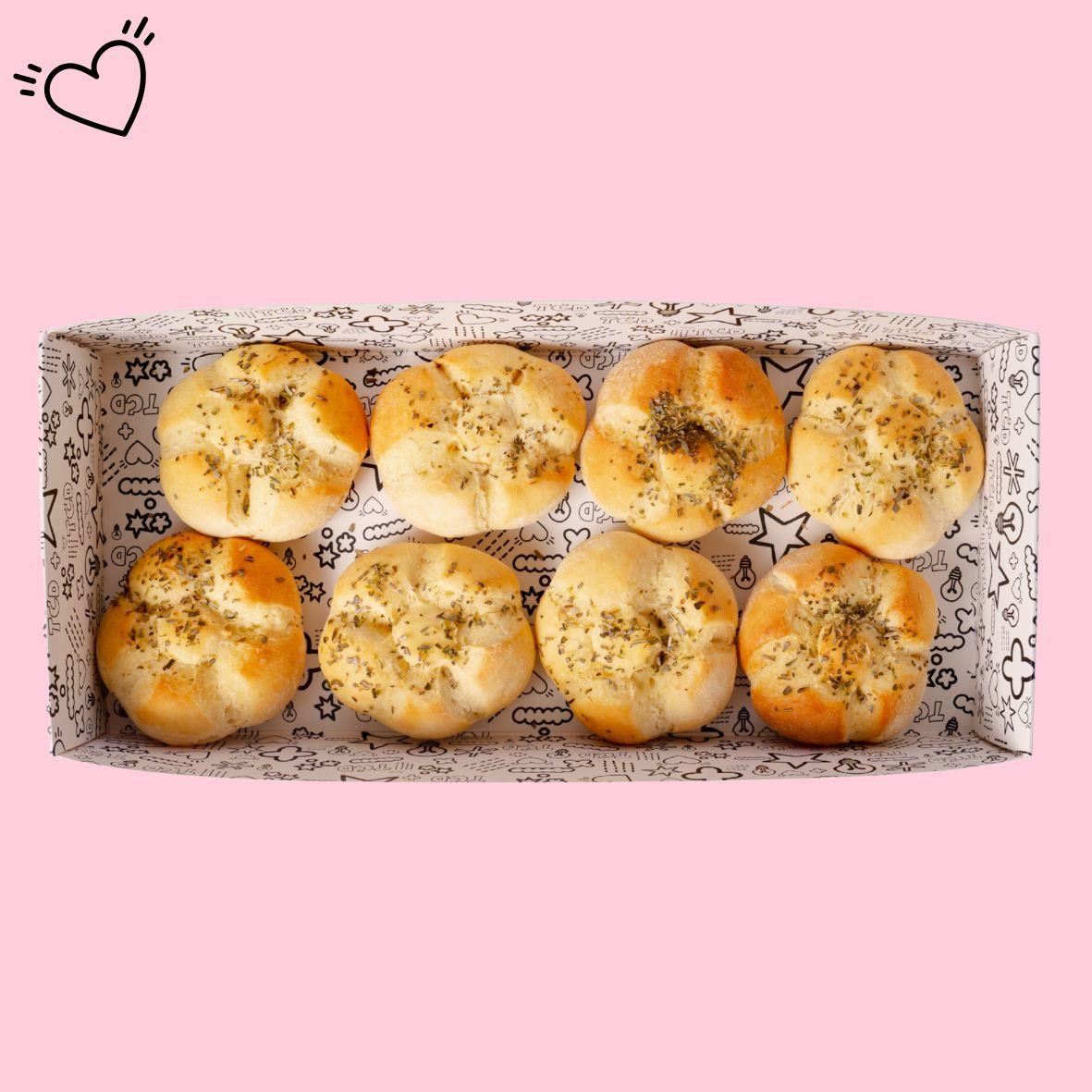 Fresh Michetta Rolls with Sea Salt & Oregano
