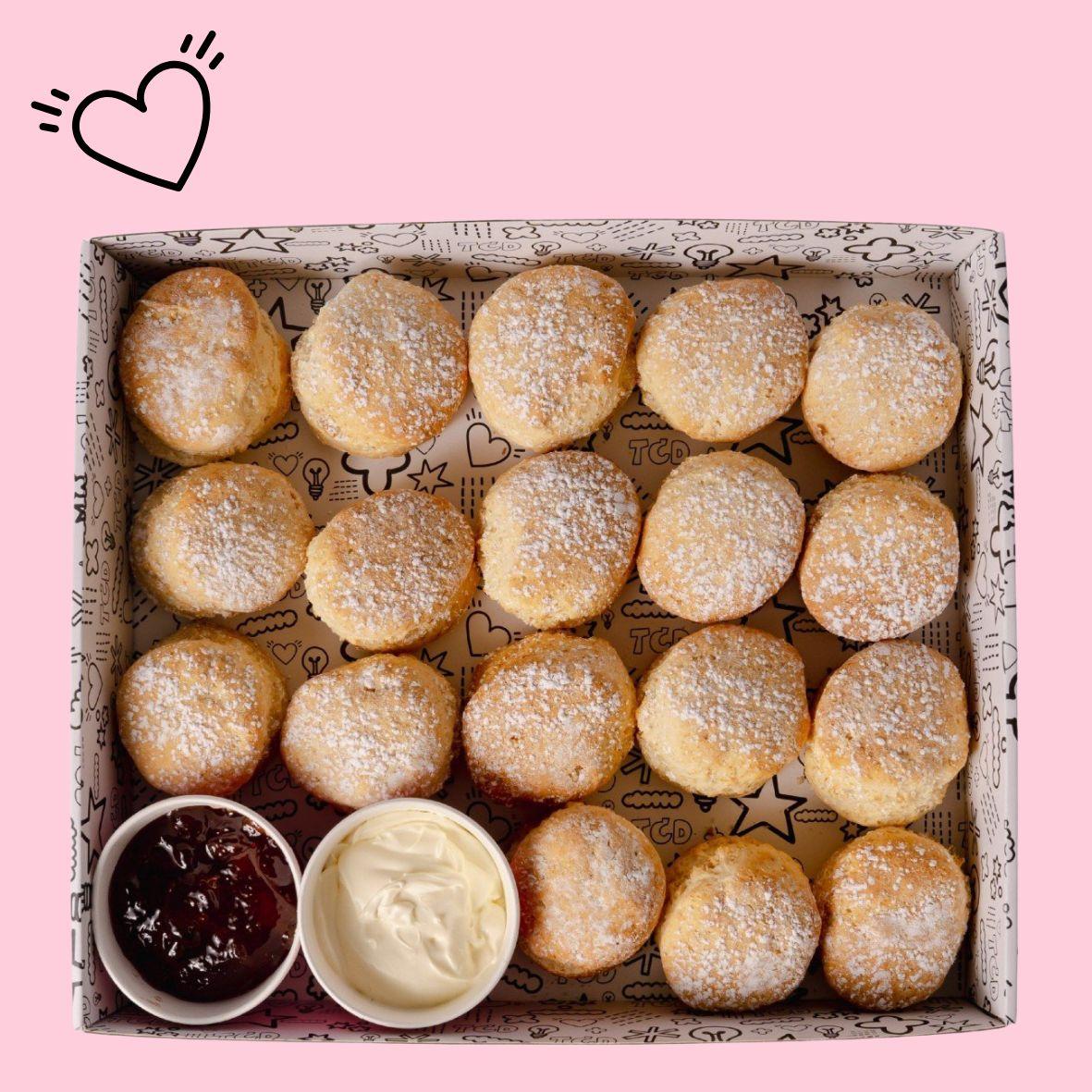 Nanna Edna's Scones With House Jam & Cream