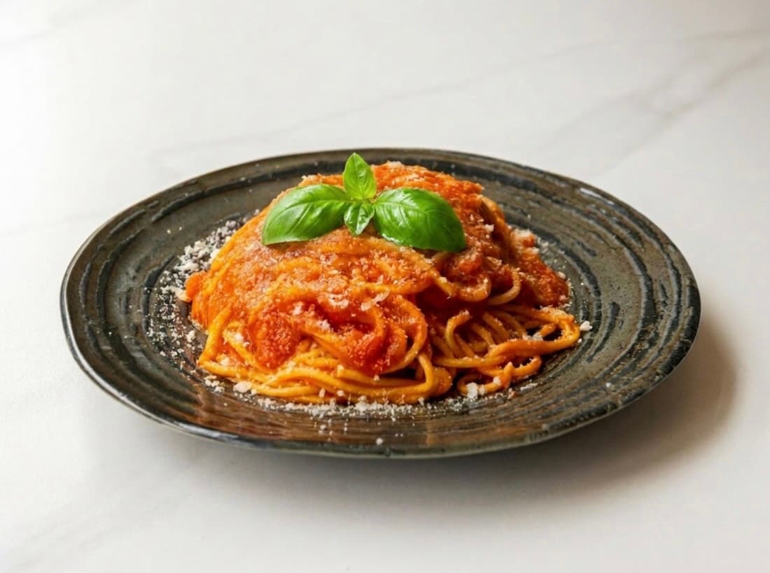 Slow Cooked Tomatoes Spaghetti