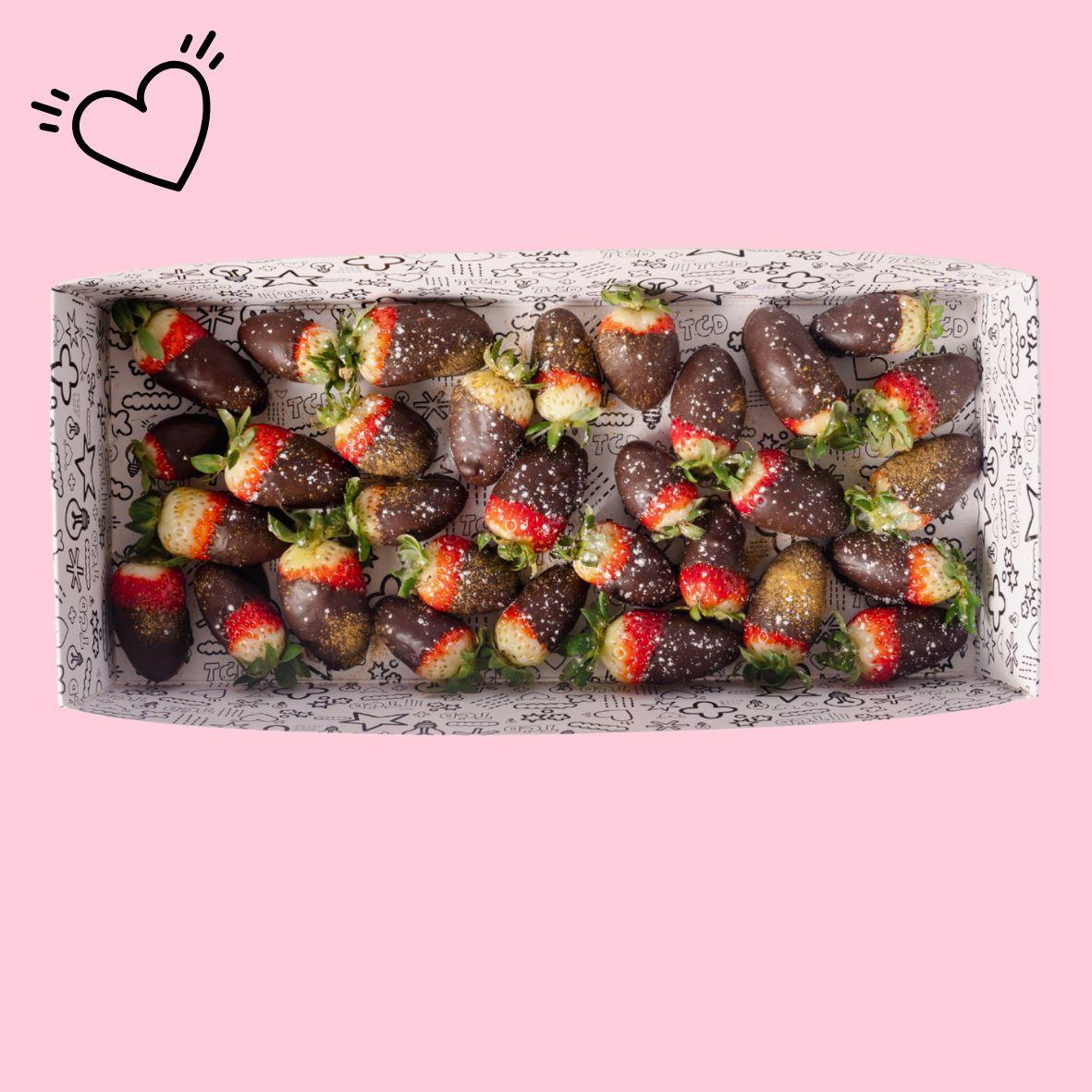 Belgium Dark Choc Dipped Strawberries