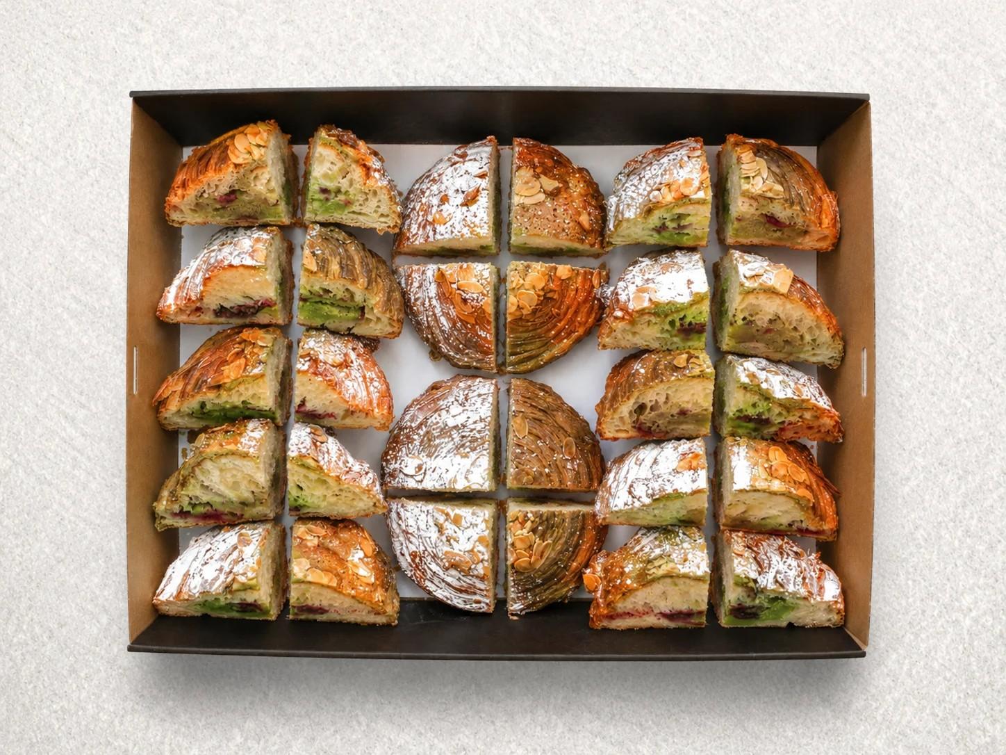 Pistachio & Raspberry Croissant Platter (28pcs)