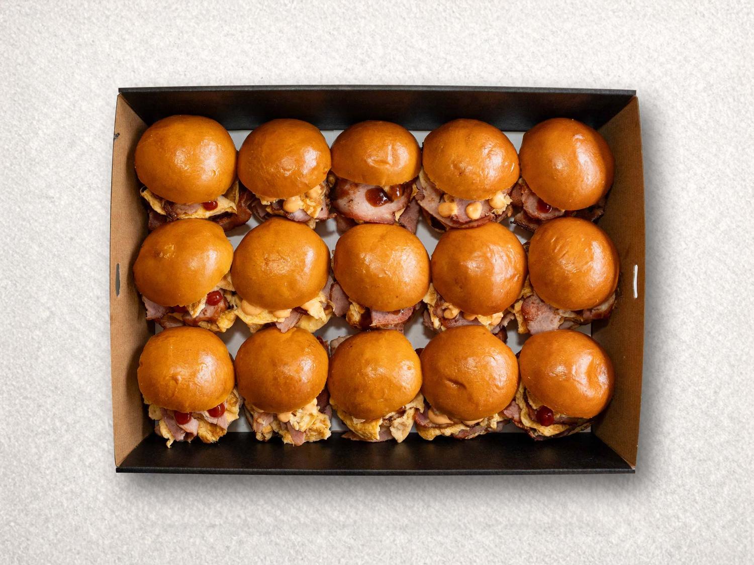 Mini Bacon + Eggs Rolls
