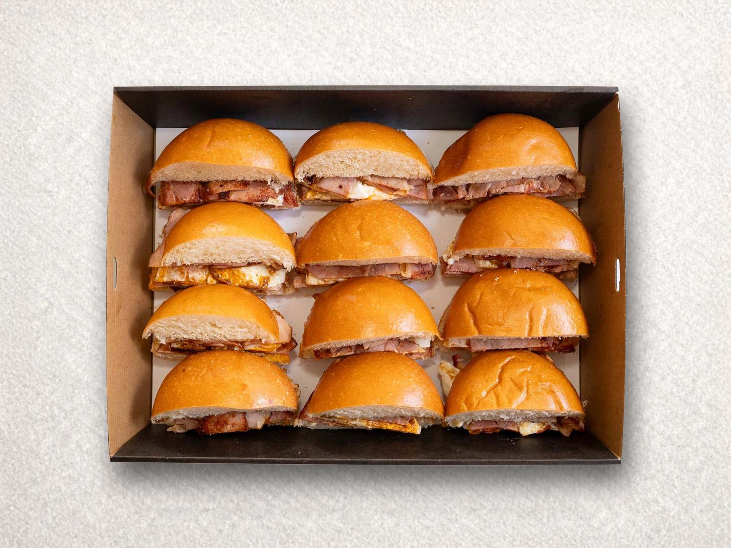 Large Bacon + Egg Rolls