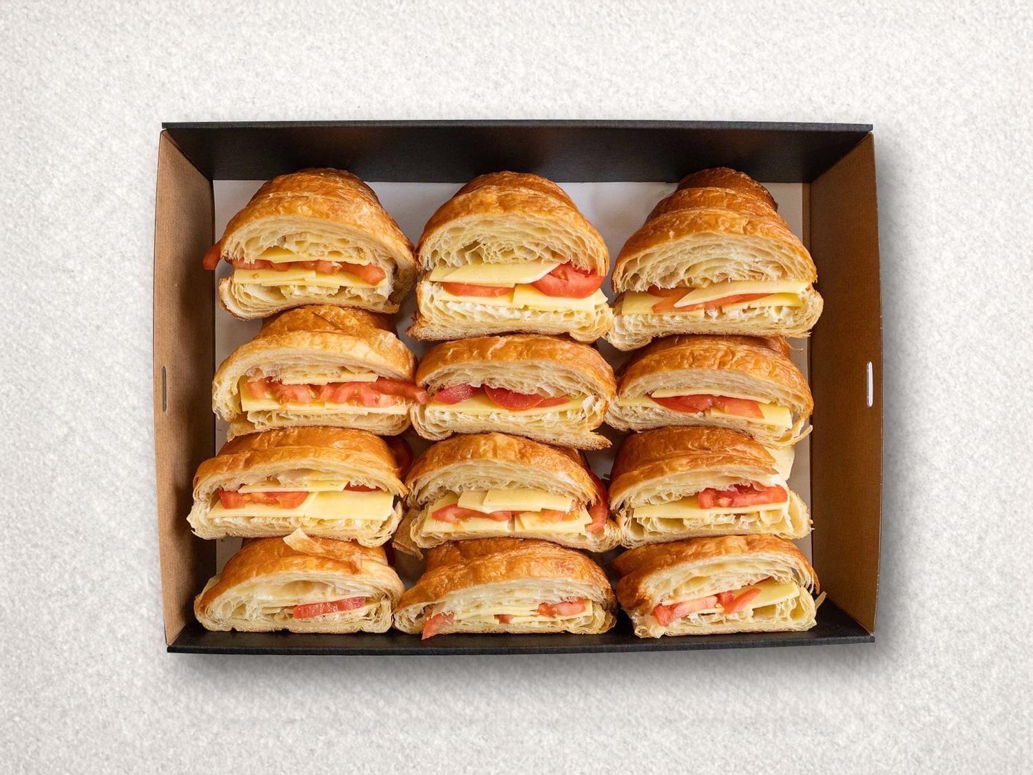 Cheese & Tomato Croissant Sandwiches