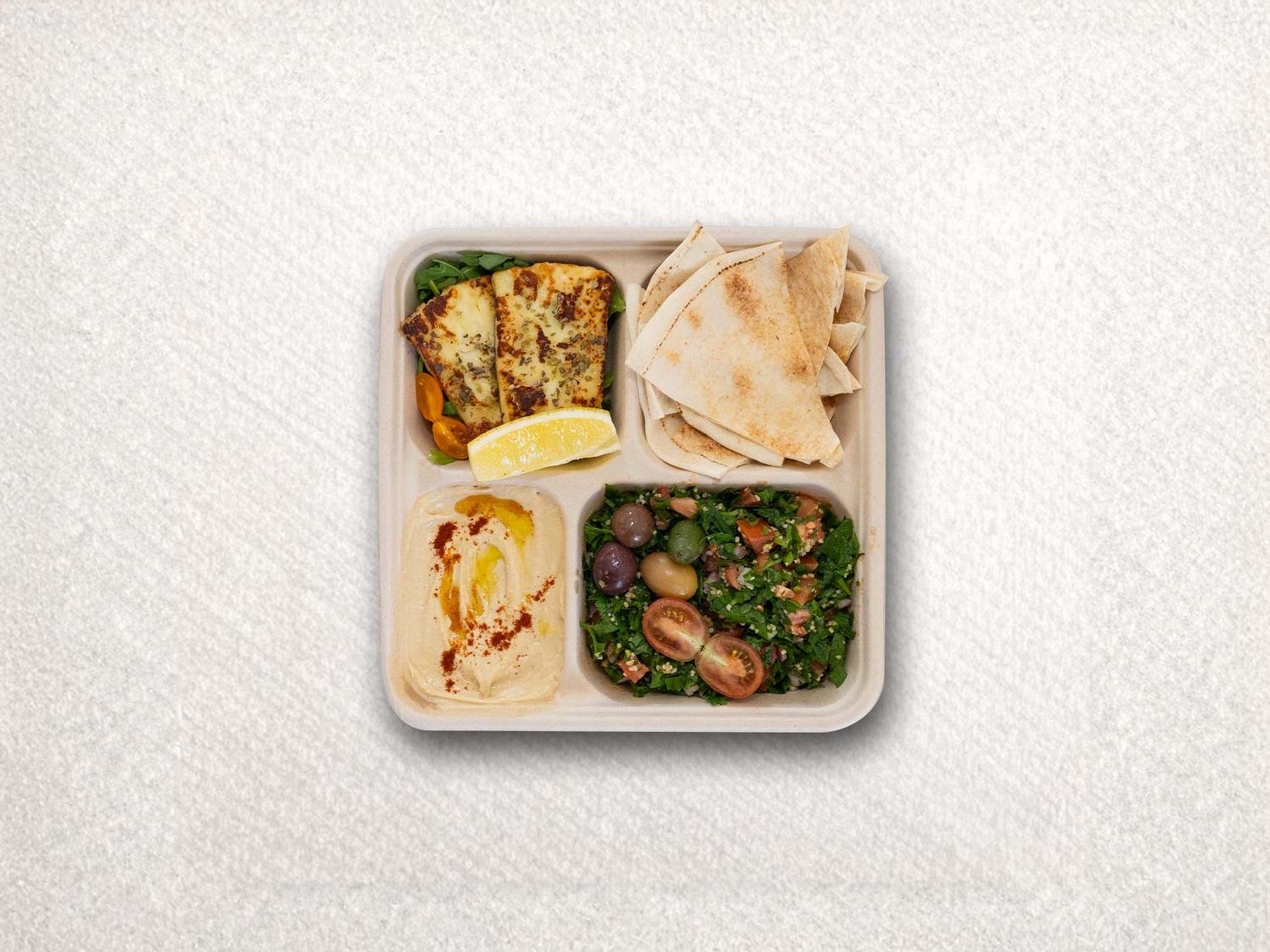 Grilled Halloumi Mezze Single Bowl