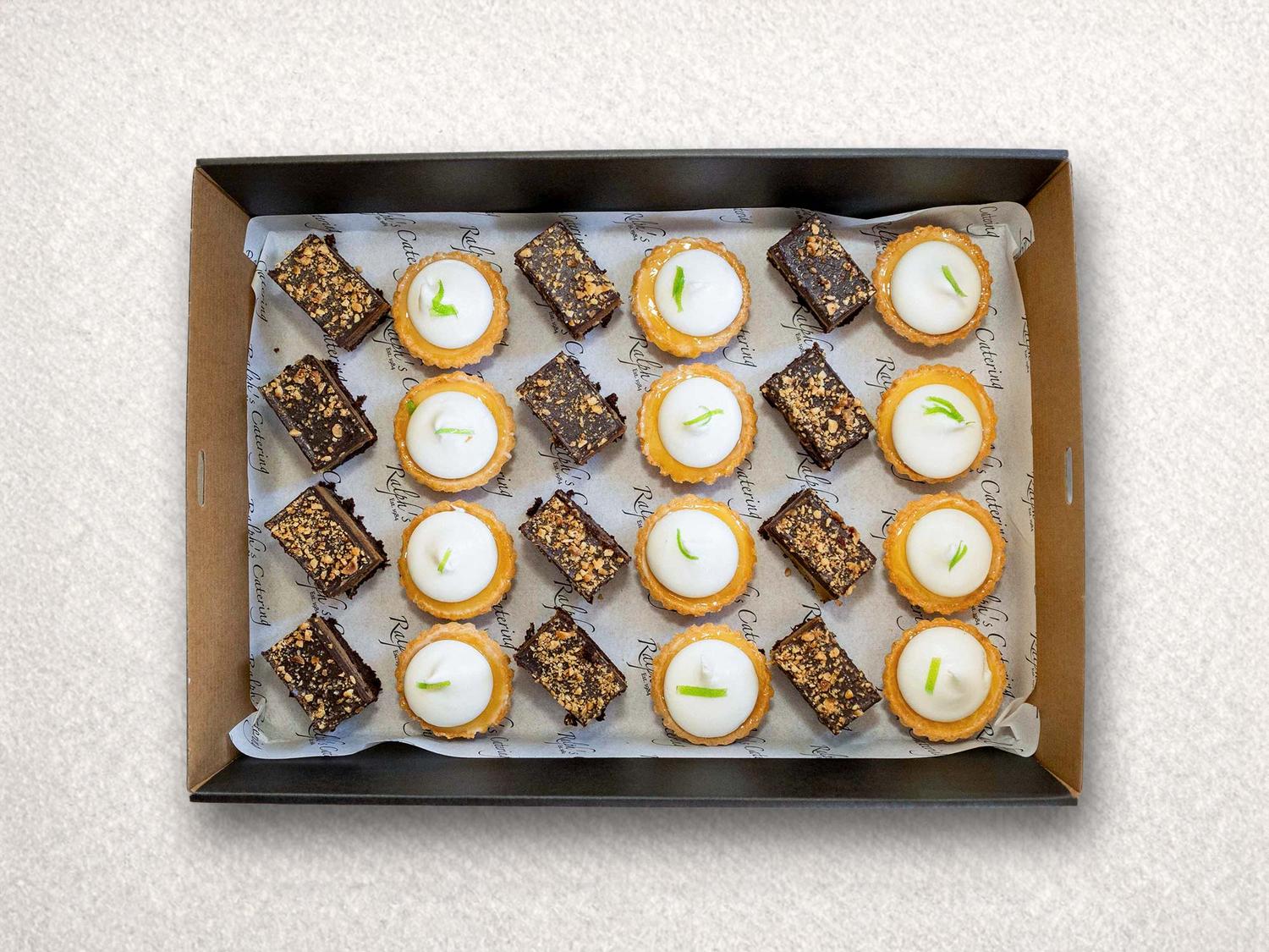 Mini GF Hazelnut Slices & Citrus Tarts Box (24pcs)