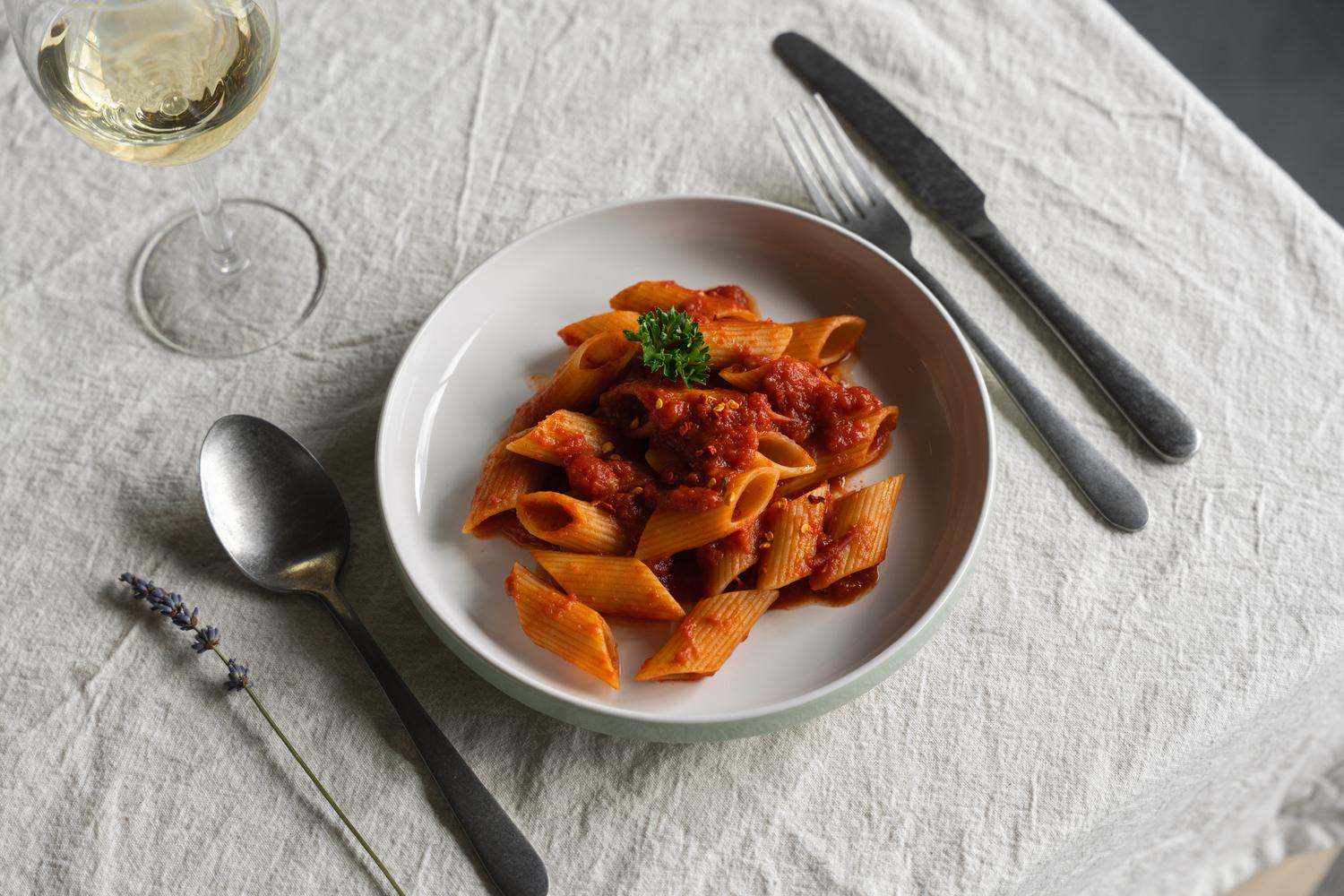 Penne all'arrabbiata - VEGAN