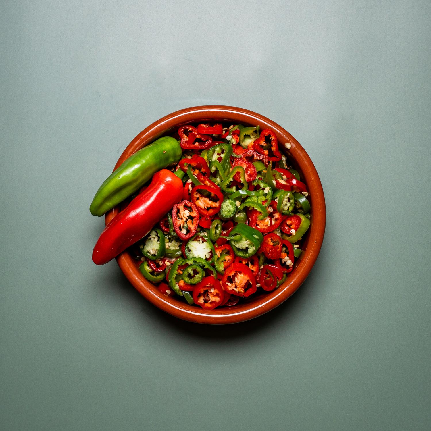 Chopped Fresh Chillies