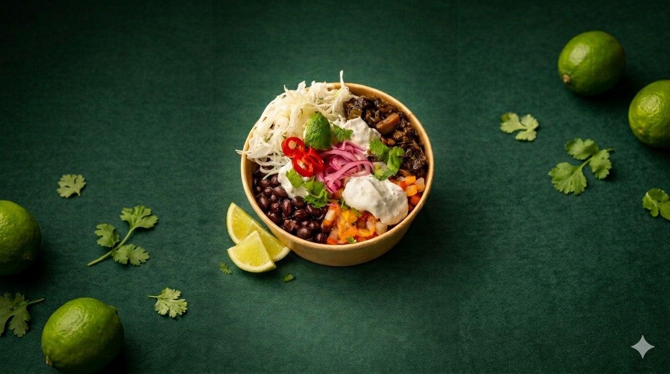 Spiced Mushroom and Pepper Bowl