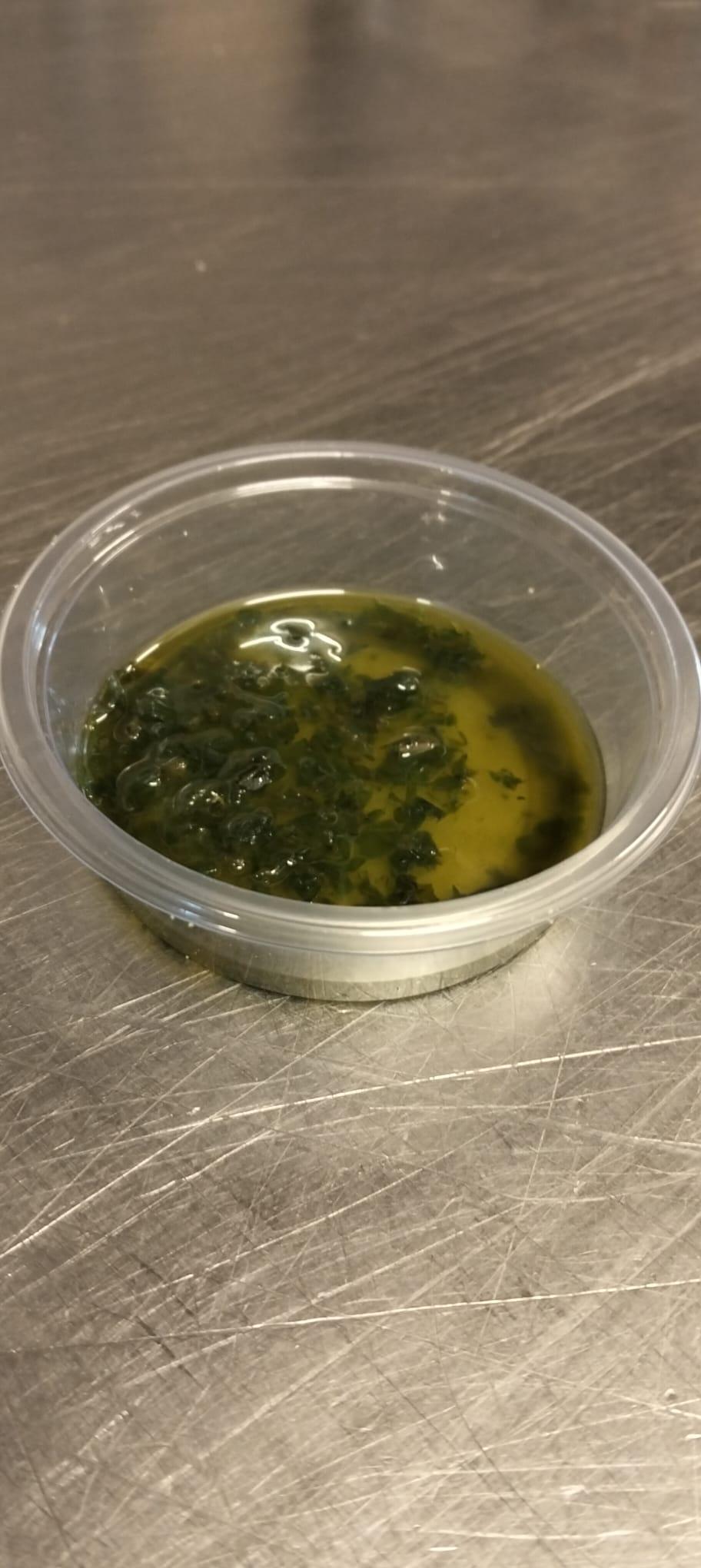 Handmade Extra Virgin Olive Oil with Fresh Basil
