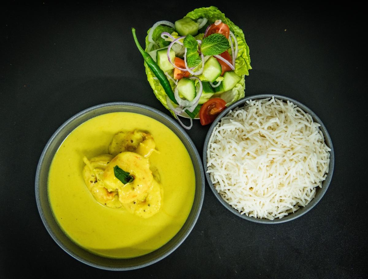 Prawn Malai Curry (Lunch Pot)