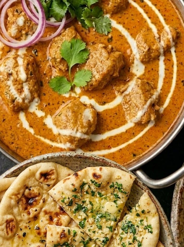 Shahi Lamb Korma with Plain or Garlic Naan