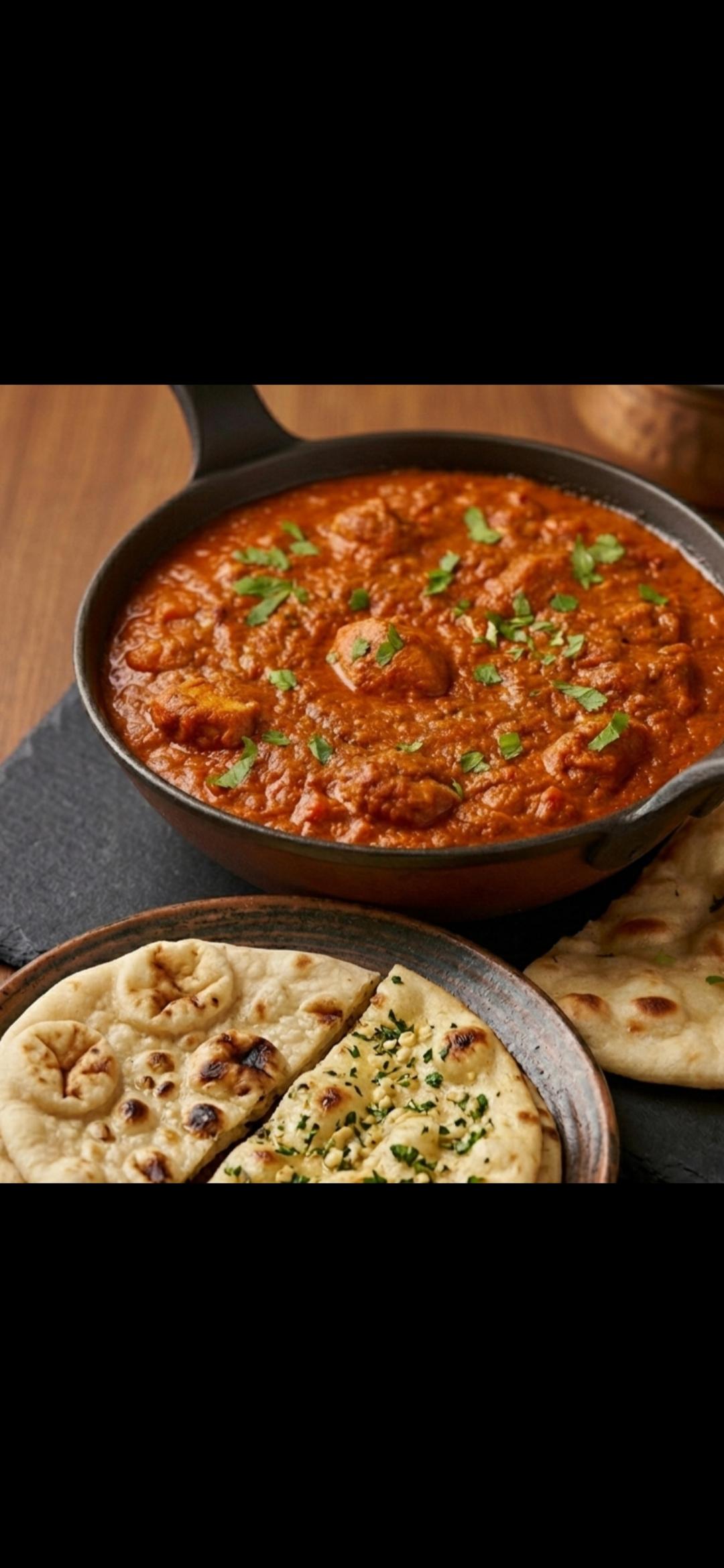 Chicken Tikka Masala with Plain or Garlic Naan