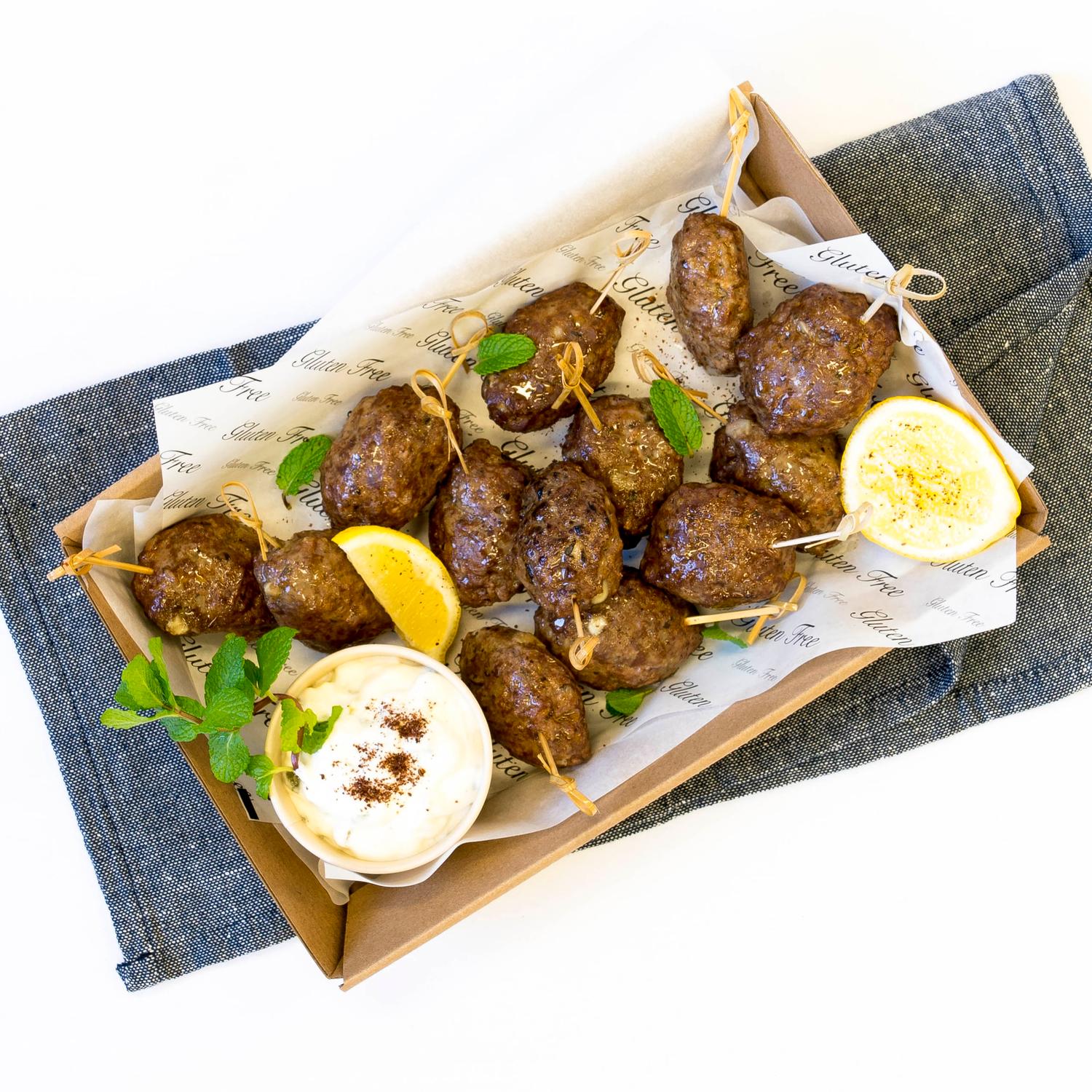 Saltbush Lamb & Native Mint Koftas Platter (15pcs)