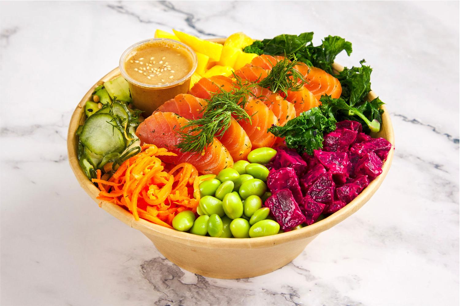 Salmon Gravlax Poke