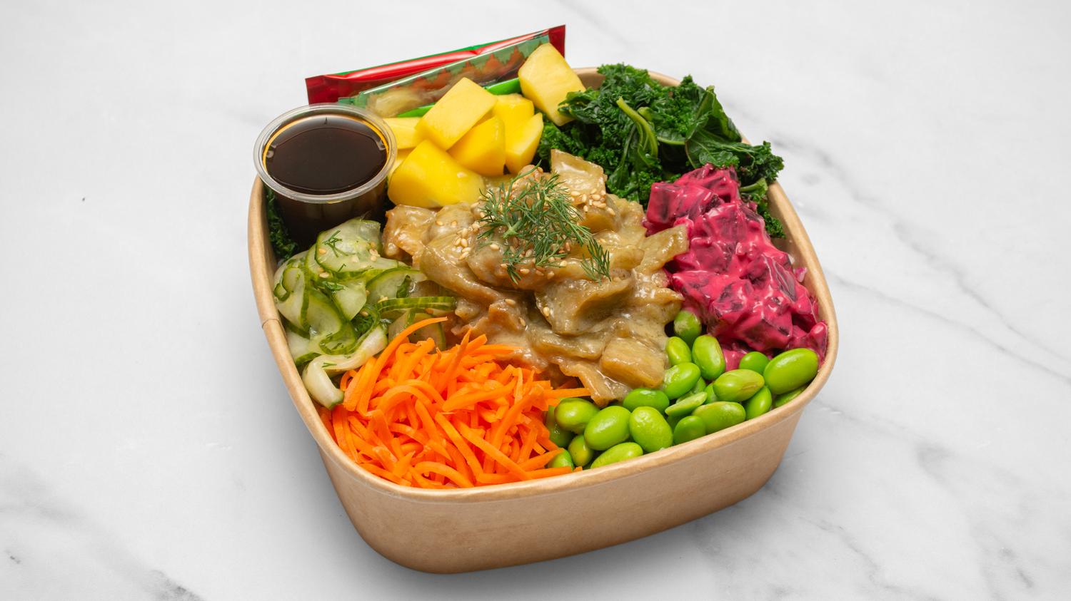 Miso Aubergine Poke