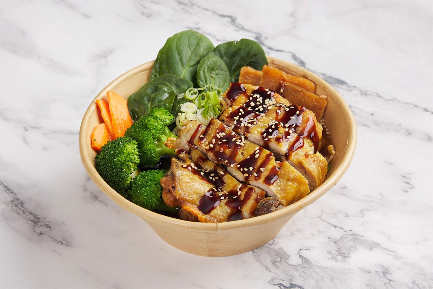 Chicken Prune Teriyaki Donburi