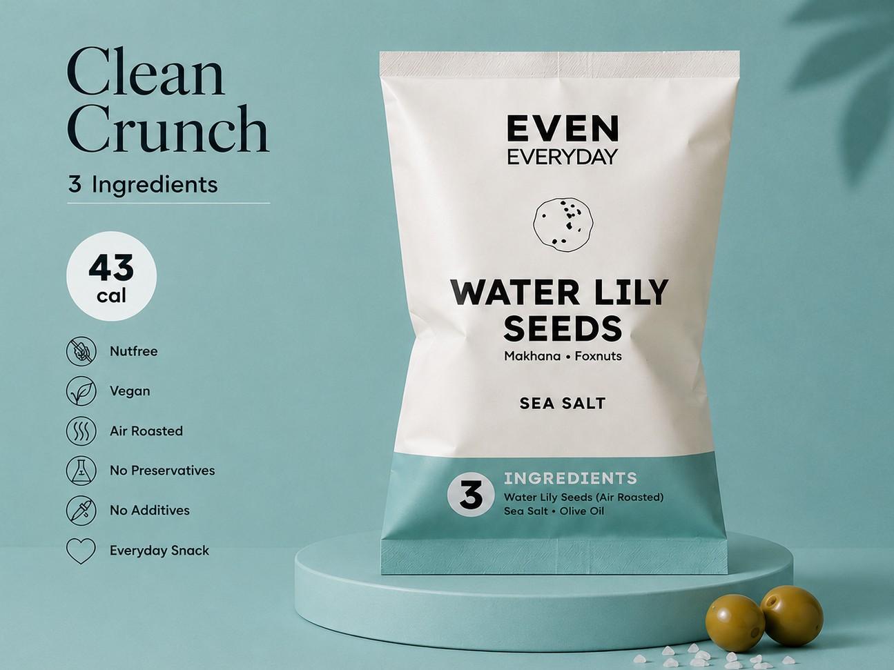 Even Everyday | Sea Salt Roasted Water Lily Seeds