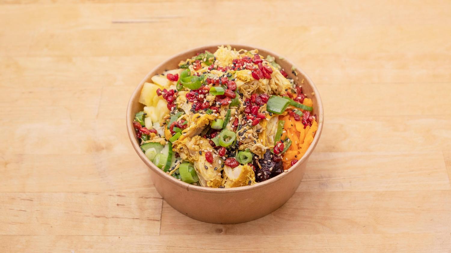The Goji Chicken Poke Bowl