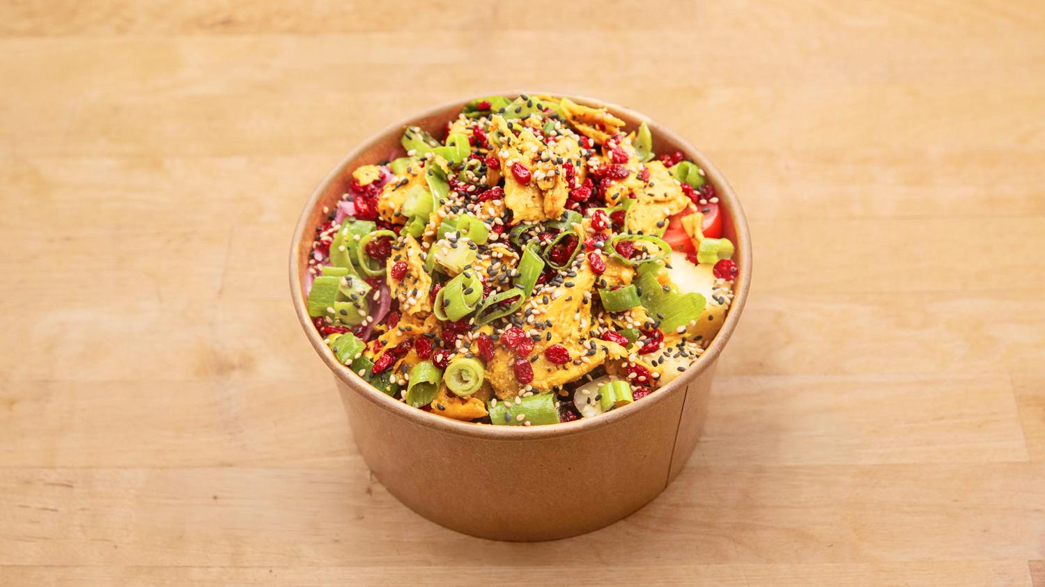 The Plant-Based Chicken Poke Bowl