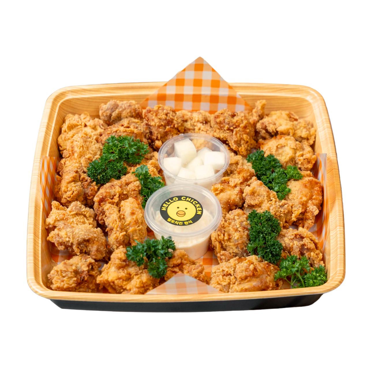 Classic Korean Fried Chicken Platter (24pcs)