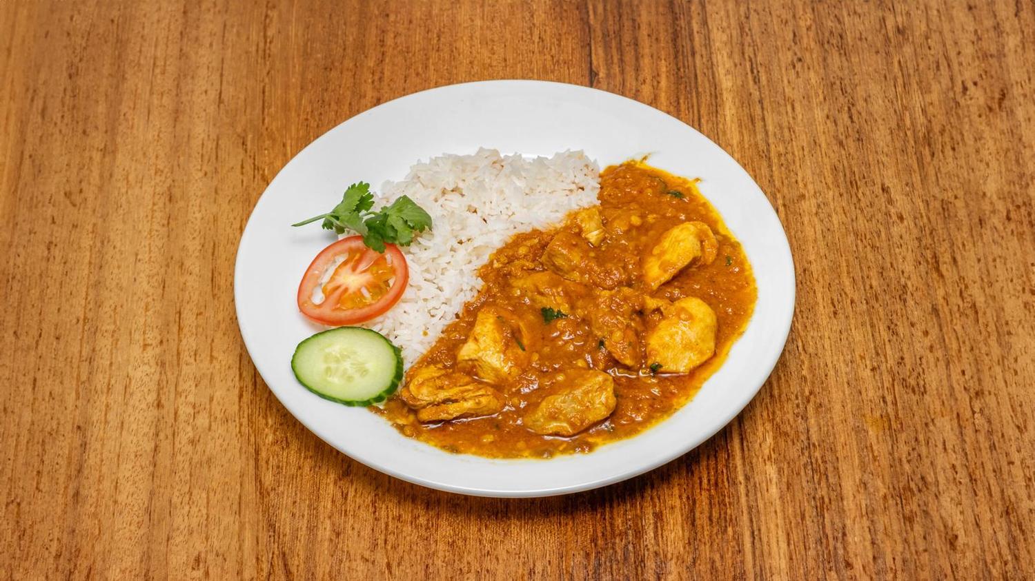 Indian Chicken Madras Curry with Jasmine Rice