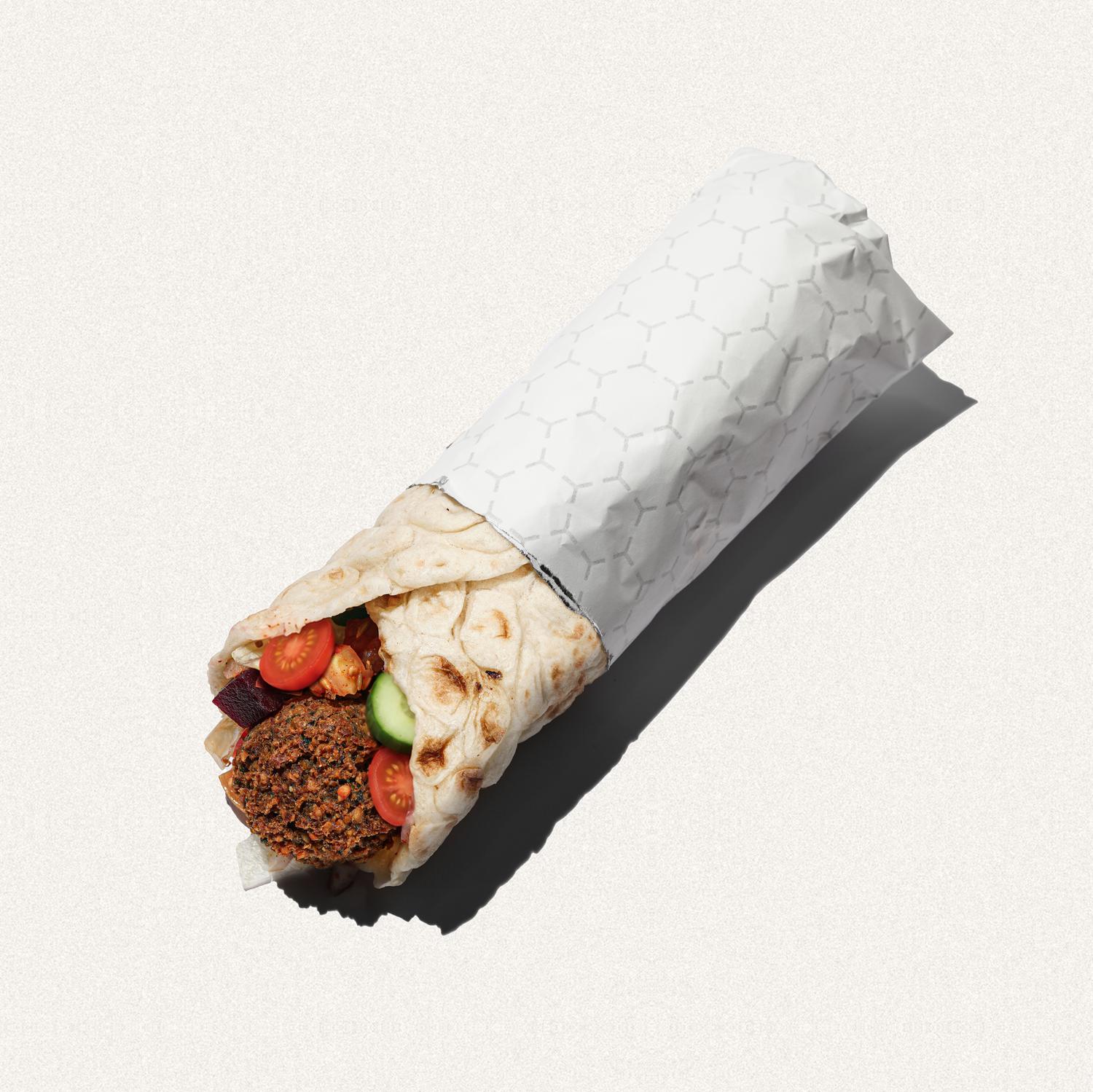 Protein Falafel + hummus roll